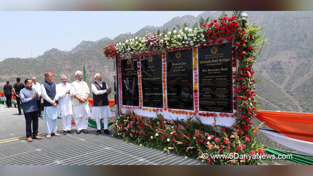 Narendra Modi, Modi, BJP, Bharatiya Janata Party, Prime Minister of India, Prime Minister, Narendra Damodardas Modi, Chenab Bridge