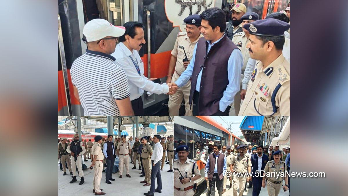 Baseer ul Haq Chaudhary, Ramban, Deputy Commissioner Ramban, Kashmir, Jammu And Kashmir, Jammu, District Administration Ramban, Sangaldan Railway Station, Udhampur Srinagar-Baramulla Rail Link, USBRL, Vande Bharat Express, Vande Bharat Train