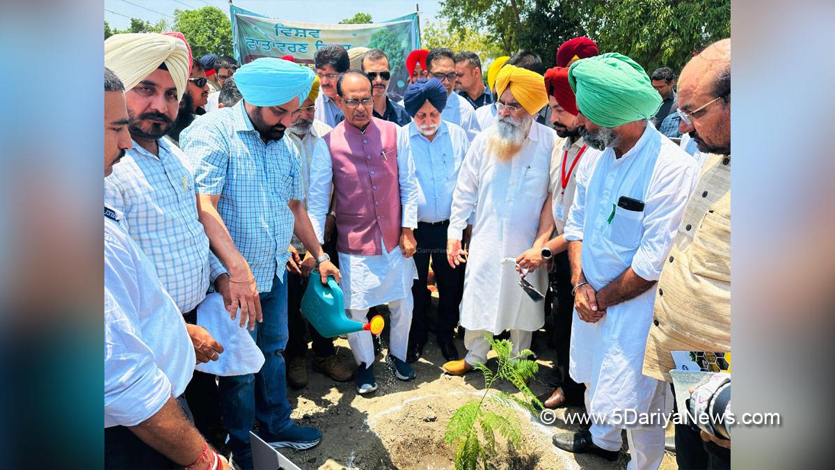 Shivraj Singh Chouhan, Shivraj Chauhan, BJP, Bharatiya Janata Party, Gurmeet Khudian, Gurmeet Singh Khudian, AAP, Aam Aadmi Party, Aam Aadmi Party Punjab, AAP Punjab, Tree Plantation, Forest Plantation, Plantation forestry, Tree Planting, Tree Plantation Drive, Plants Sapling, World Environment Day