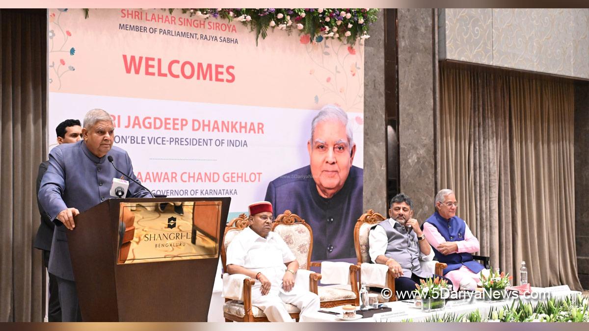 Jagdeep Dhankhar, Vice President of India, BJP, Bharatiya Janata Party, Governor of Karnataka, Thawarchand Gehlot, Deputy Chief Minister of Karnataka, D K Shiva Kumar