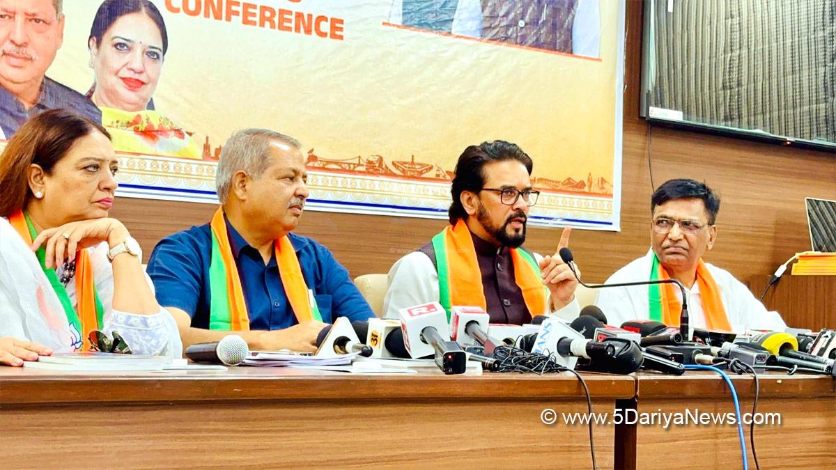 Anurag Thakur, Anurag Singh Thakur, BJP, Bharatiya Janata Party, Jatinder Pal Malhotra, BJP Chandigarh