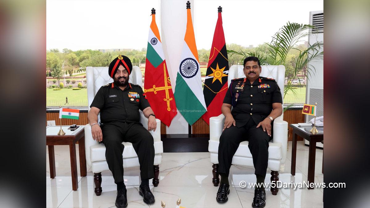 Military, Army, Indian Army, Sri Lanka Army, Lt Gen BKGM Lasantha Rodrigo, Lt Gen Manjinder Singh