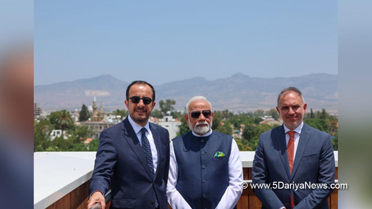 Narendra Modi, Modi, BJP, Bharatiya Janata Party, Prime Minister of India, Prime Minister, Narendra Damodardas Modi, Nicos Christodoulides, Cyprus President