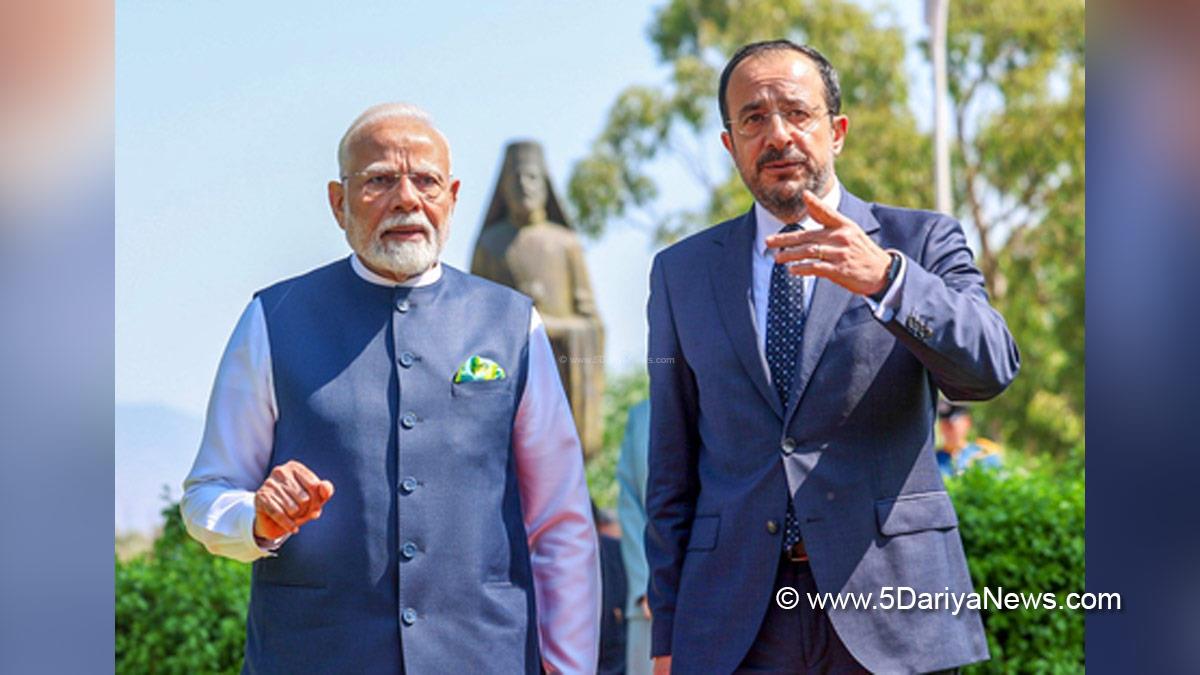 Narendra Modi, Modi, BJP, Bharatiya Janata Party, Prime Minister of India, Prime Minister, Narendra Damodardas Modi, Nicos Christodoulides, Cyprus President