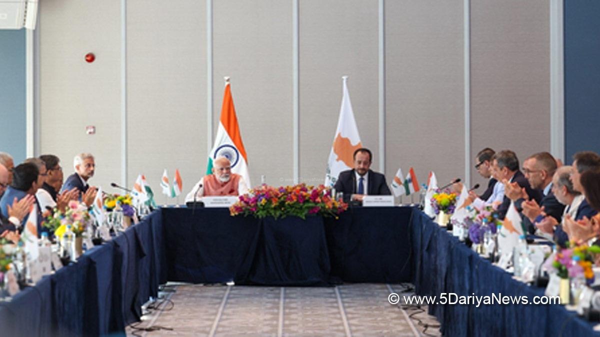 Narendra Modi, Modi, BJP, Bharatiya Janata Party, Prime Minister of India, Prime Minister, Narendra Damodardas Modi, Nicos Christodoulides, Cyprus President