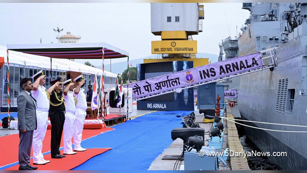 Military, Chief of Defence Staff General, Anil Chauhan, Naval Dockyard, Visakhapatnam, INS Arnala, Indian Navy