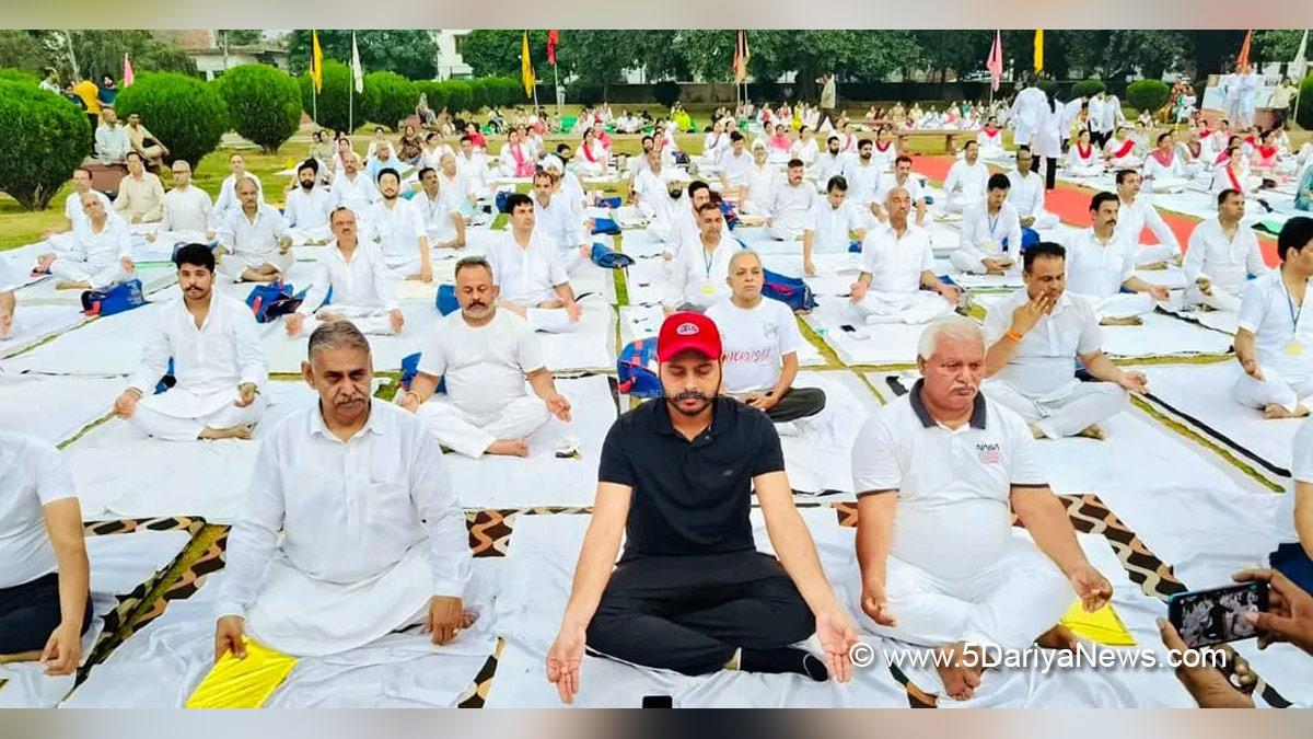 Shery Kalsi, Amansher Singh Shery Kalsi, Batala, AAP, Aam Aadmi Party, Aam Aadmi Party Punjab, AAP Punjab, 11th International Day of Yoga, International Day of Yoga, Yoga Day, International Day of Yoga 2025