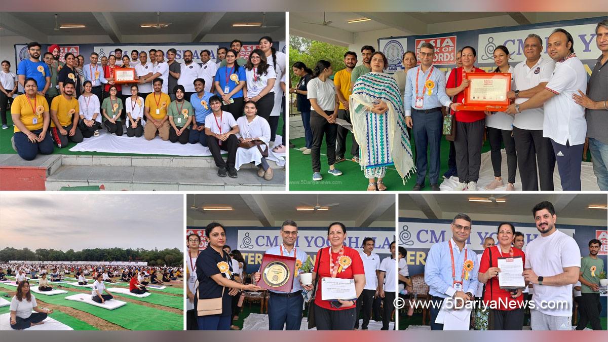 Komal Mittal, DC Mohali, Deputy Commissioner Mohali, SASNagar Mohali, Mohali, Sahibzada Ajit Singh Nagar, AIMS Mohali, 11th International Day of Yoga, International Day of Yoga, Yoga Day, International Day of Yoga 2025