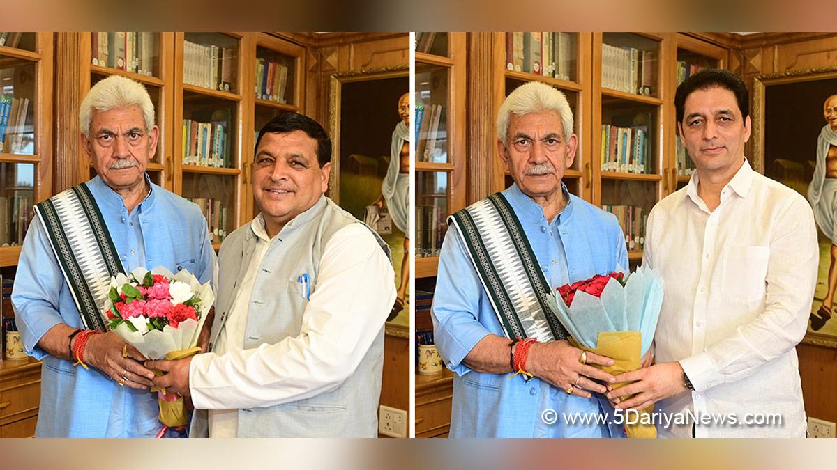 Manoj Sinha, Lieutenant Governor JK, Raj Bhavan, Jammu, Srinagar, Kashmir, Jammu And Kashmir, Shakti Raj Parihar, Daleep Singh Parihar