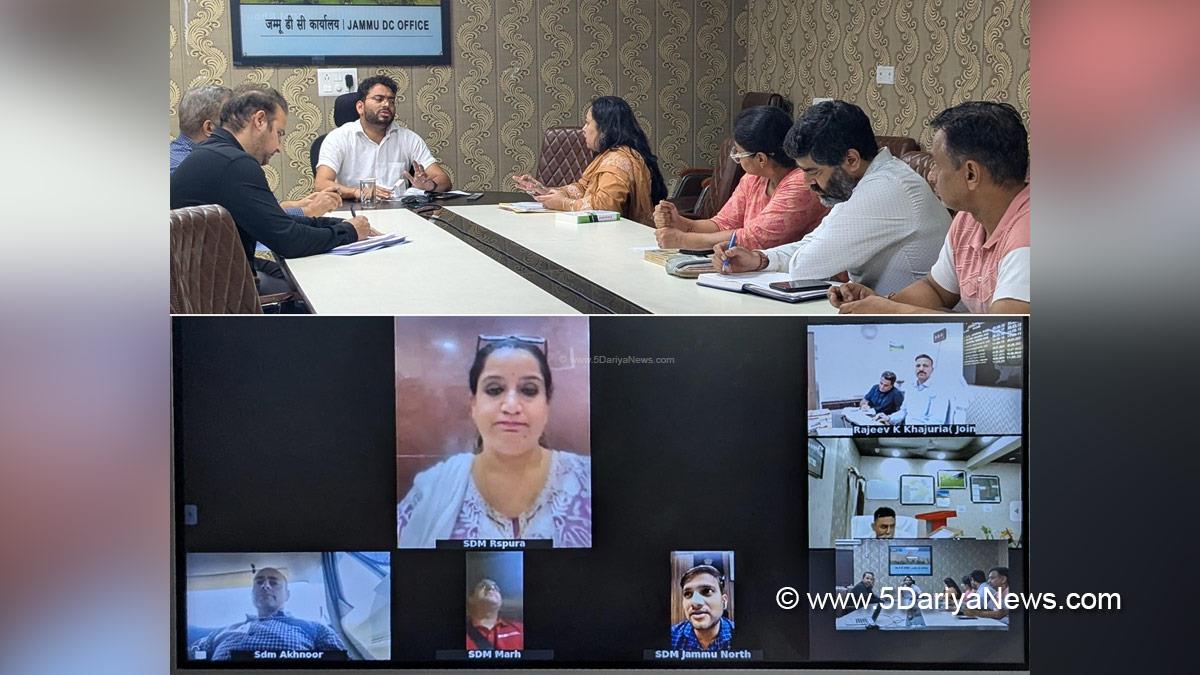 Sachin Kumar Vaishya, Jammu, Sachin Kumar Vaishay, Deputy Commissioner Jammu, Kashmir, Jammu And Kashmir, District Administration Jammu