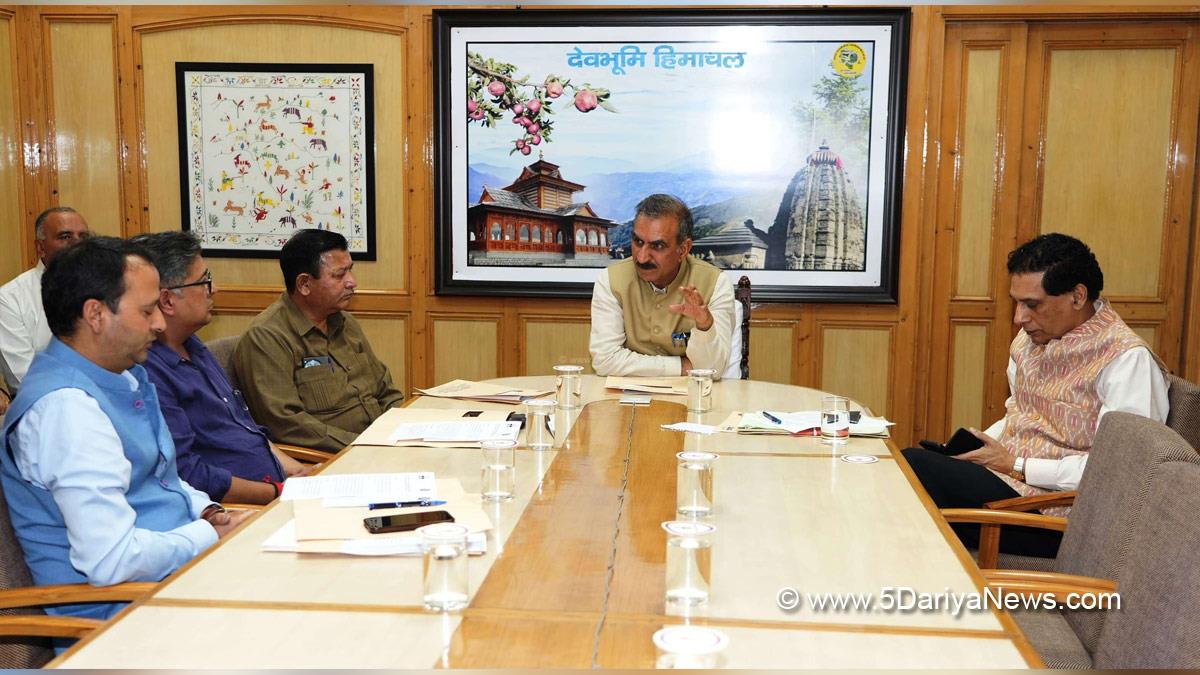 Sukhvinder Singh Sukhu, Himachal Pradesh, Himachal, Congress, Indian National Congress, Himachal Congress, Shimla, Chief Minister of Himachal Pradesh, Prabodh Saxena, Chief Secretary Himachal
