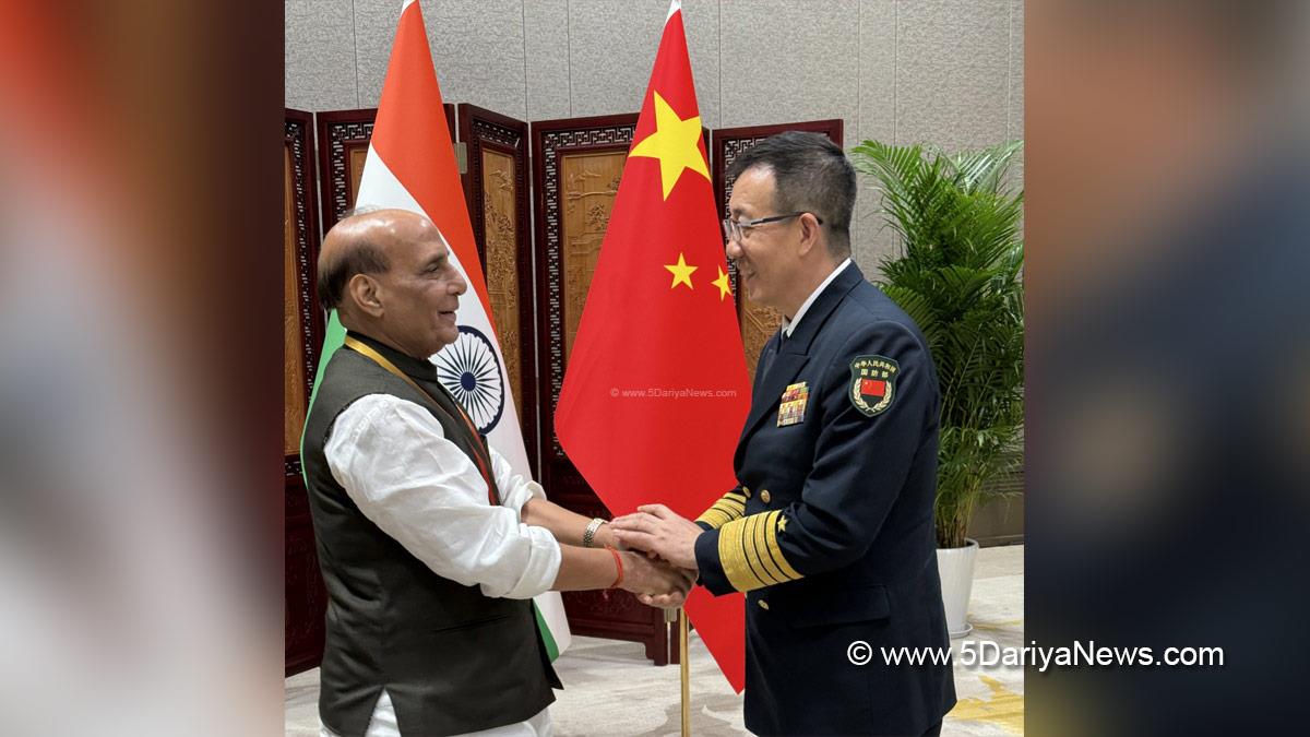 Rajnath Singh, Union Defence Minister, Defence Minister of India, BJP, Bharatiya Janata Party, SCO 2025, India China Relations, Border Peace, Indo China Border, Shanghai Cooperation Organisation, Dong Jun