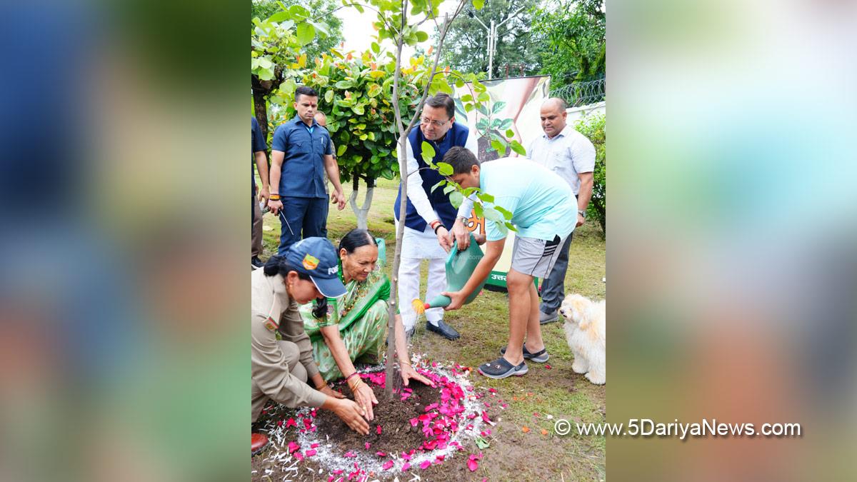 Pushkar Singh Dhami, Bharatiya Janata Party, BJP, Chief Minister of Uttarakhand, Dehradun, Uttarakhand, BJP Uttarakhand, Ek Ped Maa Ke Naam