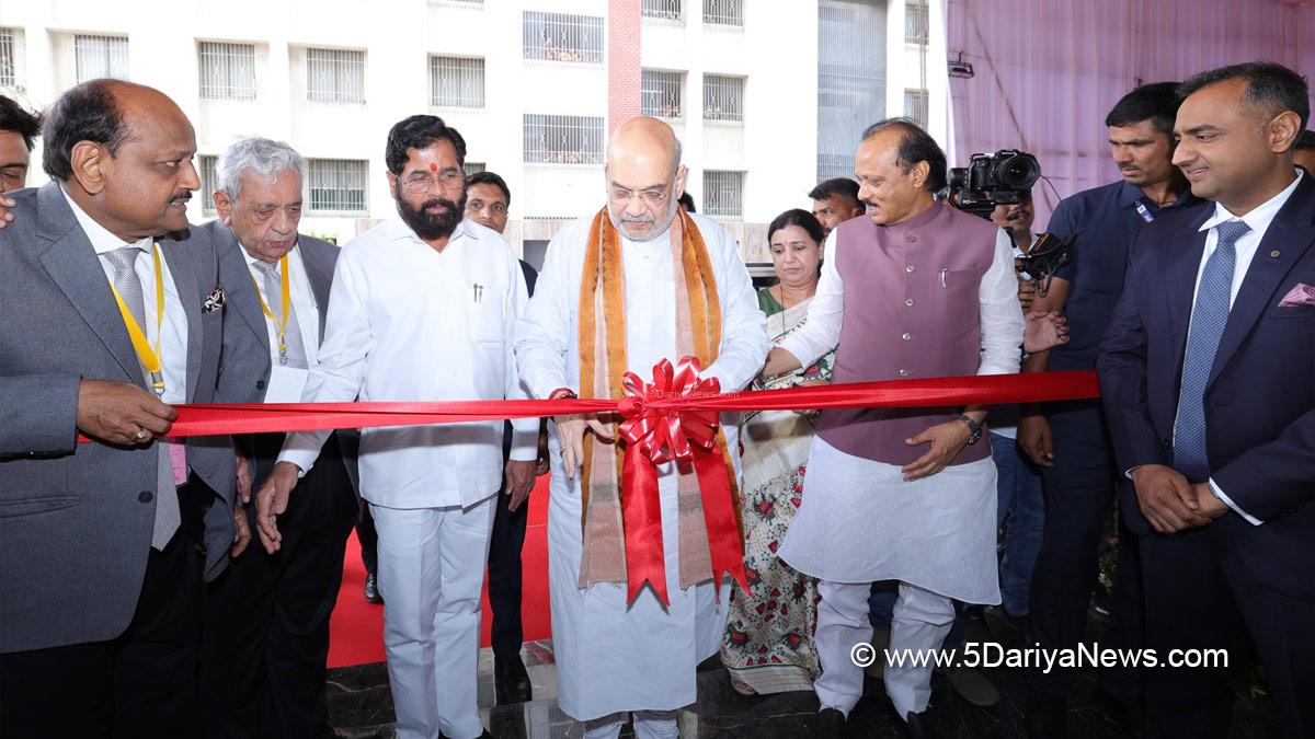 Amit Shah, Union Home Minister, BJP, Bharatiya Janata Party, Minister of Cooperation, Eknath Shinde, Ajit Pawar, Jairaj Sports and Convention Centre