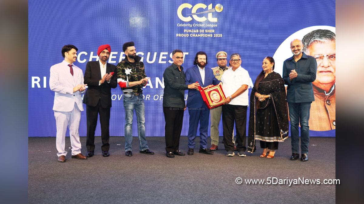 Gulab Chand Kataria, Governor of Punjab, Punjab Governor, Punjab Raj Bhavan, Celebrity Cricket League, CCL Season 11 Champions, Punjab De Sher