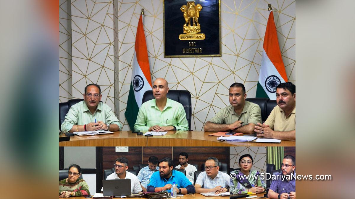 Pankaj Kumar Sharma, Kishtwar, DDC Kishtwar, District Development Commissioner Kishtwar, Kashmir, Jammu And Kashmir, Jammu, District Administration Kishtwar, District Level Committee, DLC