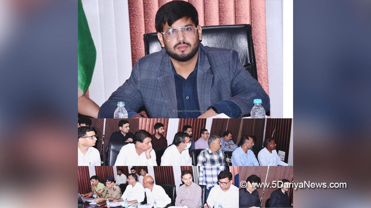 Abhishek Sharma, Rajouri, DDC Rajouri, District Development Commissioner Rajouri, Kashmir, Jammu And Kashmir, Jammu, District Administration Rajouri, District Road Safety Committee, DRSC