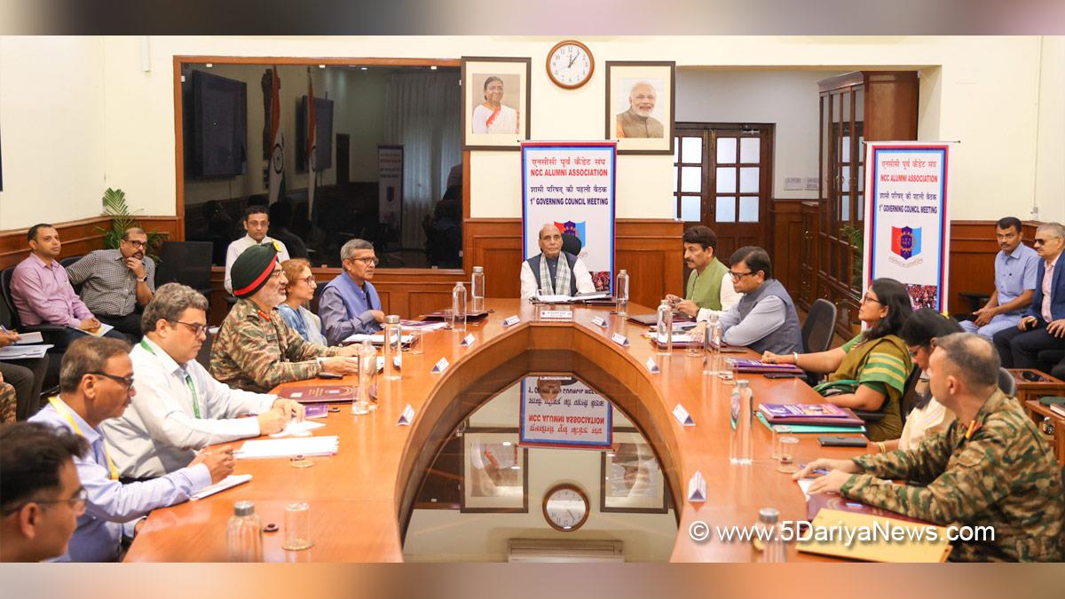 Rajnath Singh, Union Defence Minister, Defence Minister of India, BJP, Bharatiya Janata Party, Manoj Tiwari, National Cadet Corps Alumni Association, NCCAA