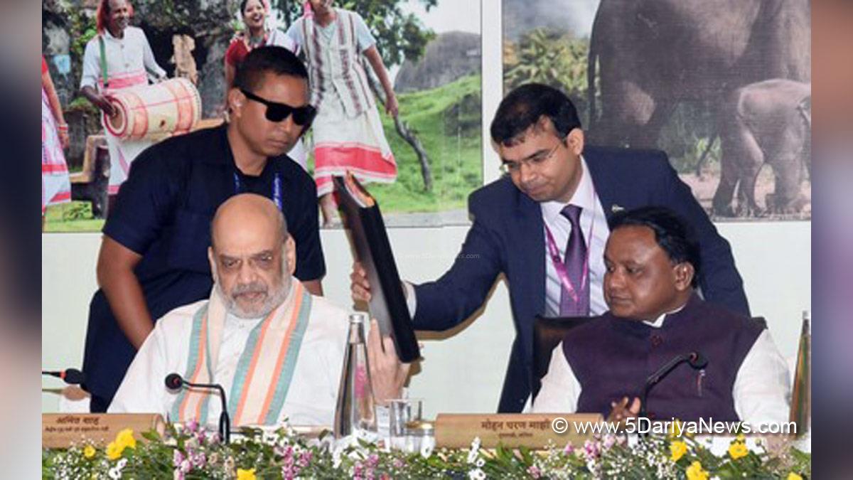 Amit Shah, Union Home Minister, BJP, Bharatiya Janata Party, Minister of Cooperation, Mohan Charan Majhi, Chief Minister of Odisha