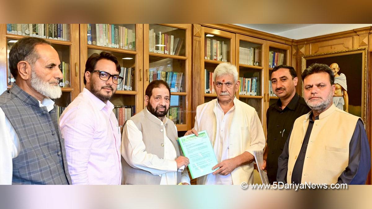 Manoj Sinha, Lieutenant Governor JK, Raj Bhavan, Jammu, Srinagar, Kashmir, Jammu And Kashmir, Hakeem Mohammad Yaseen, Peoples Democratic Front, PDF