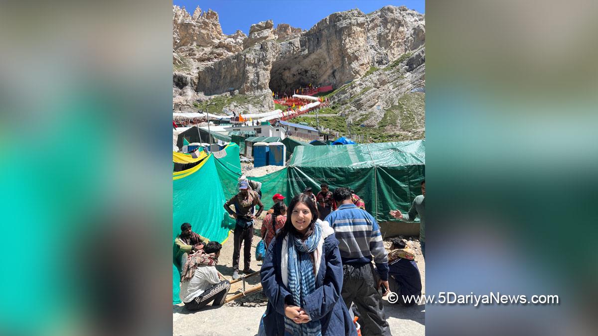 Devyani Rana, Bharatiya Janata Yuva Morcha, BJYM, Shri Amarnath Ji Yatra, Shri Amarnathji Yatra 2025, Amarnathji Yatra, Amarnathji Yatra 2025, Shri Amarnath Ji Pilgrimage, Shri Amarnathji Shrine Board, SASB, SANJY 2025