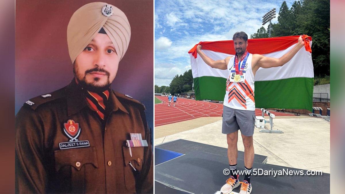 Sports News, Javelin Throw, Daljit Singh Rana, SSP Daljit Singh Rana, International Police Games, Veterans Category