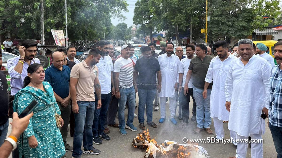 Sanjeev Vashisht, Bharatiya Janata Party, BJP, BJP Punjab, Mohali, S A S Nagar Mohali, Sahibzada Ajit Singh Nagar, Protest