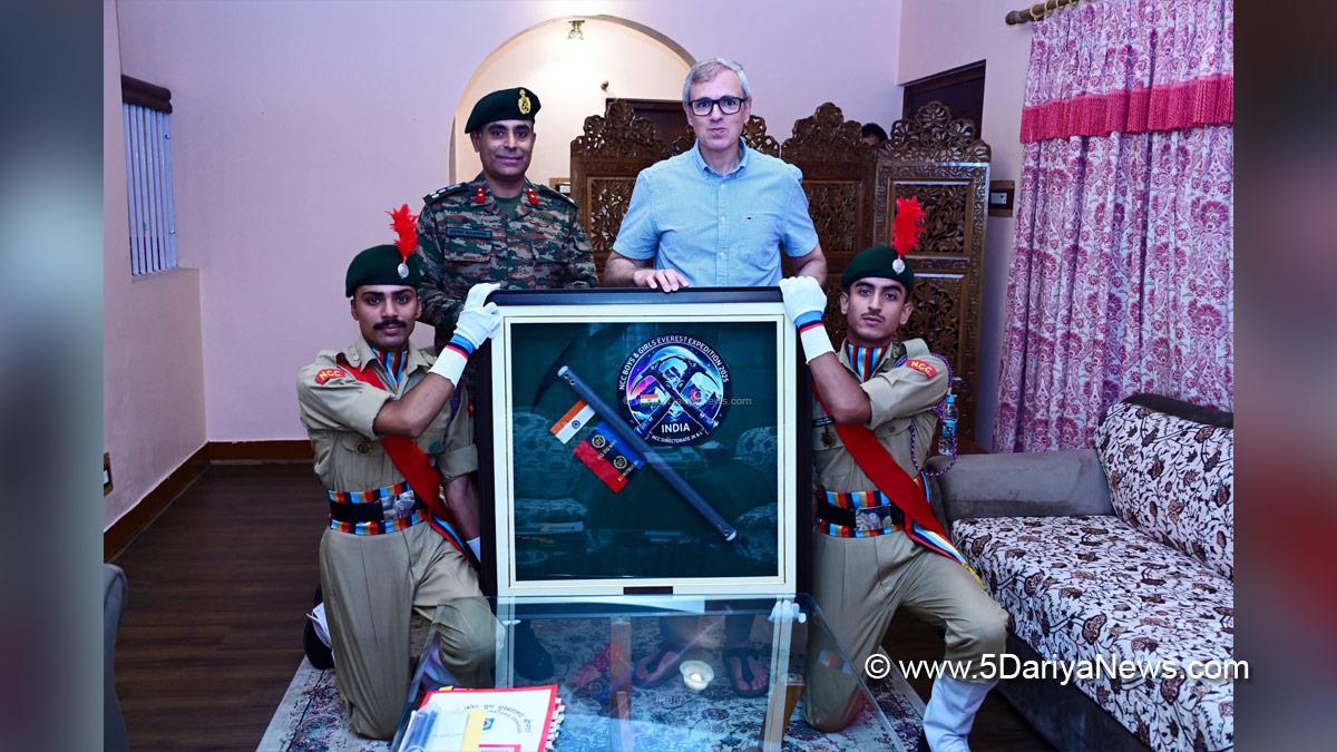 Omar Abdullah, Chief Minister of JK, Jammu and Kashmir National Conference, National Conference, Srinagar, Kashmir, Jammu And Kashmir, National Cadet Corps, NCC