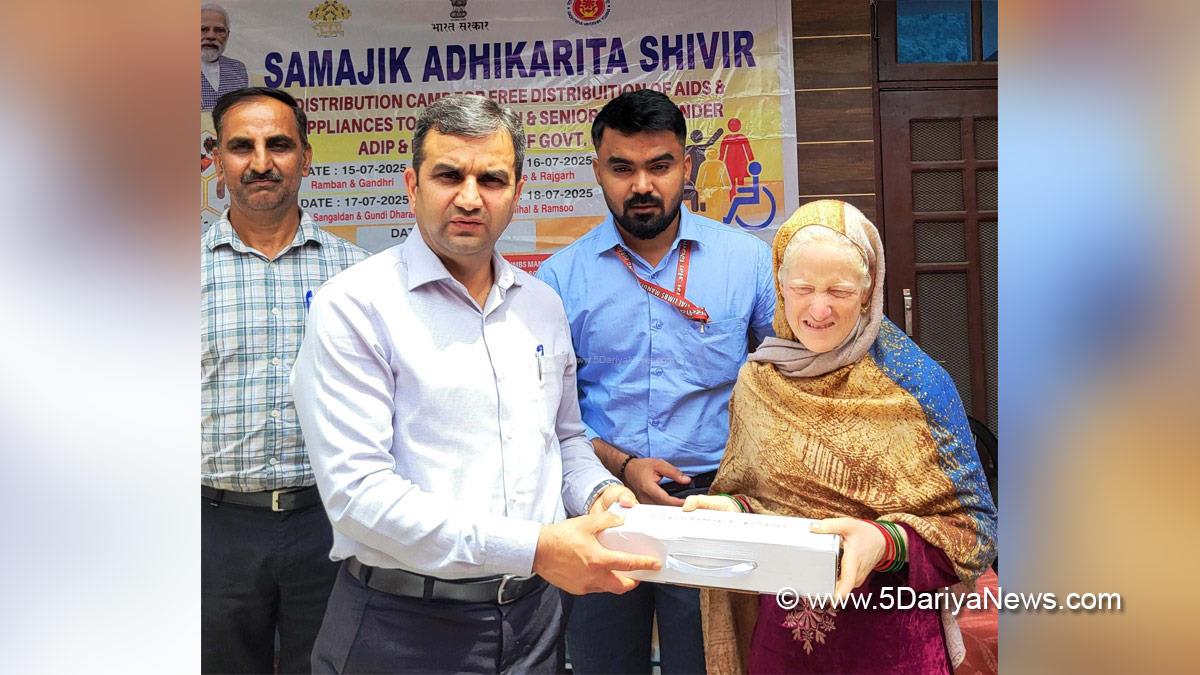 Mohammad Alyas Khan, Ramban, Deputy Commissioner Ramban, Kashmir, Jammu And Kashmir, Jammu, District Administration Ramban, Artificial Limbs Manufacturing Corporation of India, ALIMCO