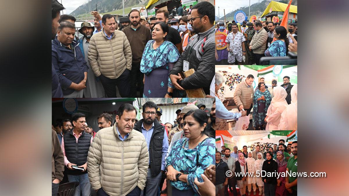 Javid Ahmad Dar, Javid Dar, Jammu and Kashmir National Conference, National Conference, Kashmir, Jammu And Kashmir, Jammu, Waste to Wealth, Shri Amarnath Ji Yatra, Shri Amarnathji Yatra 2025, Amarnathji Yatra, Amarnathji Yatra 2025, Shri Amarnath Ji Pilgrimage, Shri Amarnathji Shrine Board, SASB, SANJY 2025, Baltal Base Camp
