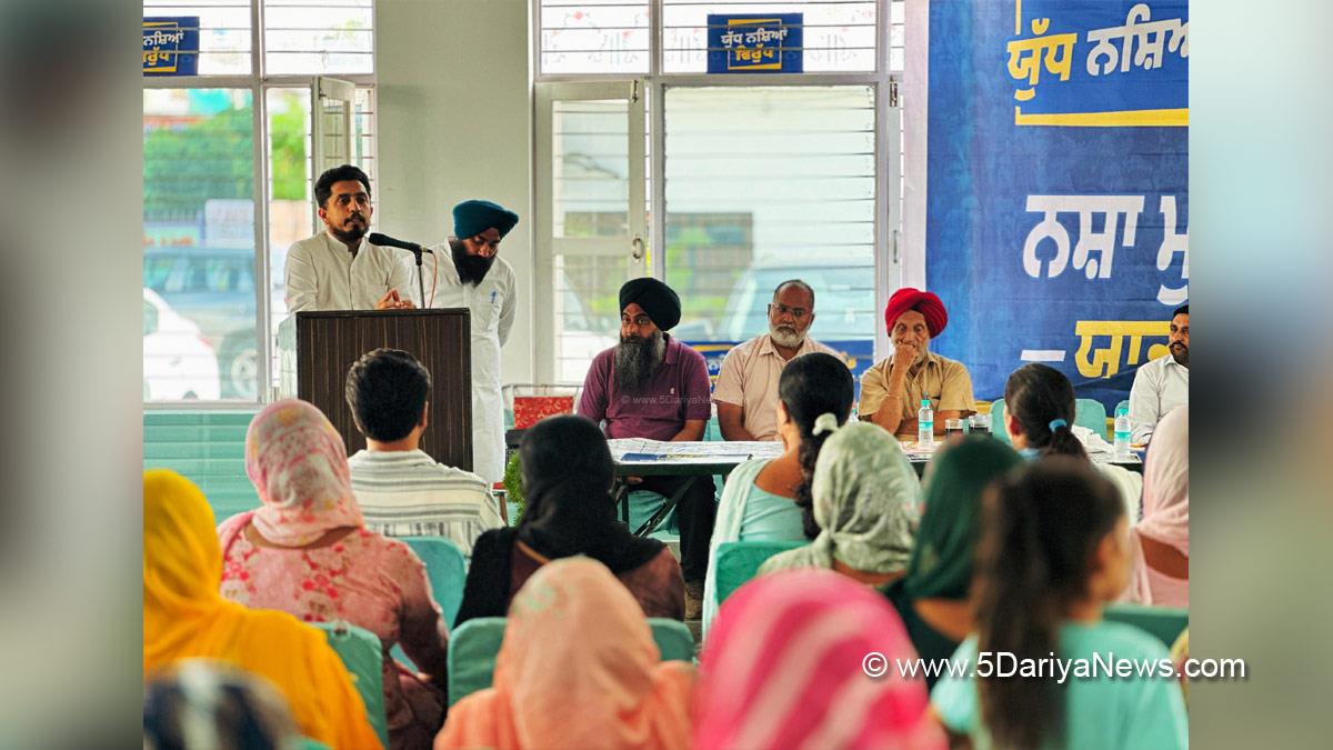 Dinesh Chadha, AAP, Aam Aadmi Party, Aam Aadmi Party Punjab, AAP Punjab, Ropar, Rupnagar, Anti Drug Mission, Drive Against Drugs, Comprehensive Action against Drug Abuse, CADA, Nasha Mukt Bharat Abhiyan, War Against Drugs, Yudh Nashian Virudh