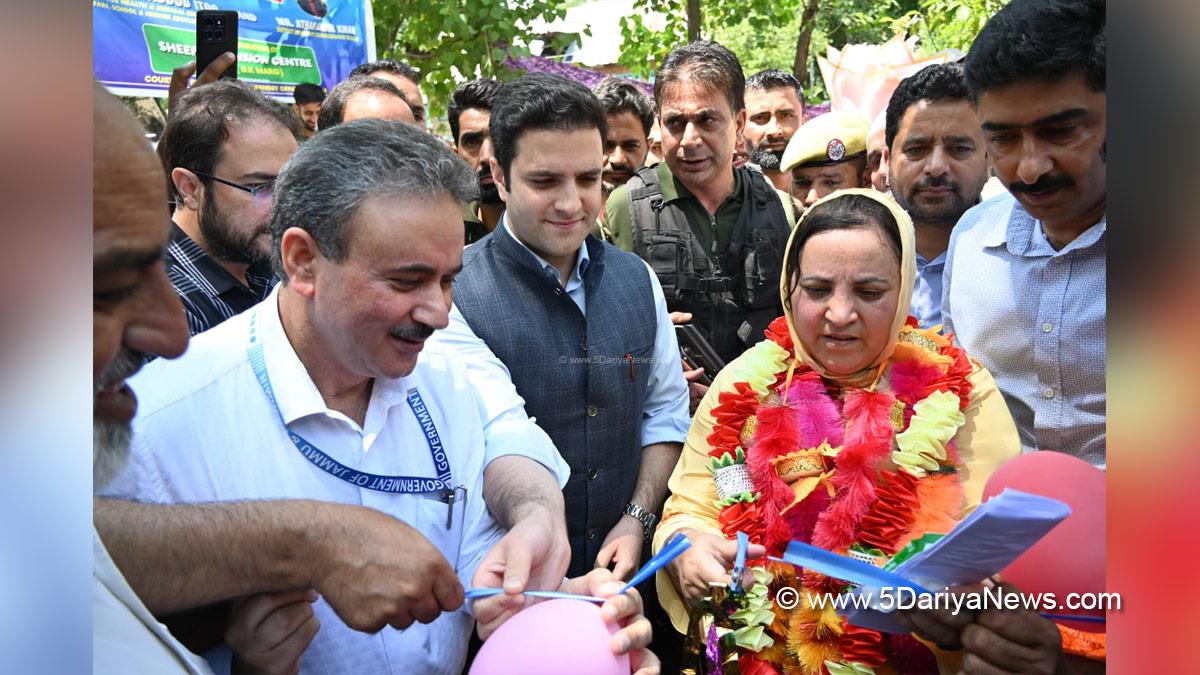 Sakeena Masood, Sakeena Itoo, Jammu and Kashmir National Conference, National Conference, Kashmir, Jammu And Kashmir, Jammu, Athar Aamir Khan, DC Kulgam, Deputy Commissioner Kulgam, New Type Primary Health Centre, NTPHC, Sheep Extension Centre