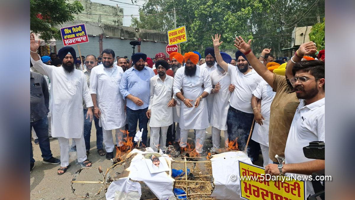 Sarabjit Singh Jhinjher, Sarabjeet Singh Jhinjer, Shiromani Akali Dal, SAD, Akali Dal, Protest