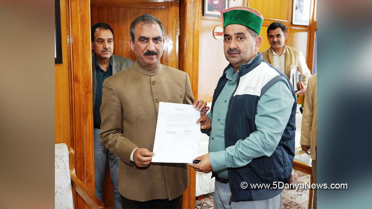 Sukhvinder Singh Sukhu, Thakur Sukhvinder Singh Sukhu, Himachal Pradesh, Himachal, Congress, Indian National Congress, Himachal Congress, Shimla, Chief Minister of Himachal Pradesh, Kewal Singh Pathania