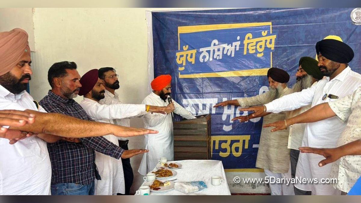 Lakhbir Singh Rai, Fatehgarh Sahib, AAP, Aam Aadmi Party, Aam Aadmi Party Punjab, AAP Punjab, Anti Drug Mission, Drive Against Drugs, Comprehensive Action against Drug Abuse, CADA, Nasha Mukt Bharat Abhiyan, War Against Drugs, Yudh Nashian Virudh