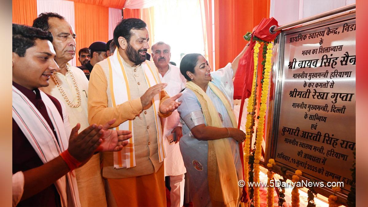 Nayab Singh Saini, Haryana, Bharatiya Janata Party, BJP, Haryana Chief Minister, Chief Minister of Haryana, BJP Haryana,Krishan Kumar Bedi, Dr Krishan Lal Middha, Mohan Lal Badoli, Rekha Gupta, BJP Delhi, Chief Minister of Delhi, Delhi CM, Jind