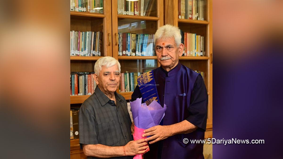 Manoj Sinha, Lieutenant Governor JK, Raj Bhavan, Jammu, Srinagar, Kashmir, Jammu And Kashmir, Dr M J Zarabi, National Institute of Technology, NIT, NIT Srinagar