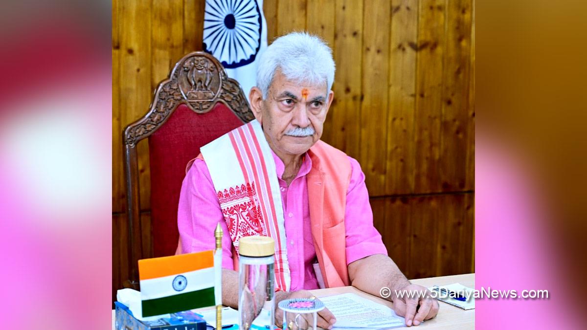 Manoj Sinha, Lieutenant Governor J&K, Raj Bhavan, Jammu, Srinagar, Kashmir, Jammu And Kashmir, Atal Dulloo,Chief Secretary Kashmir