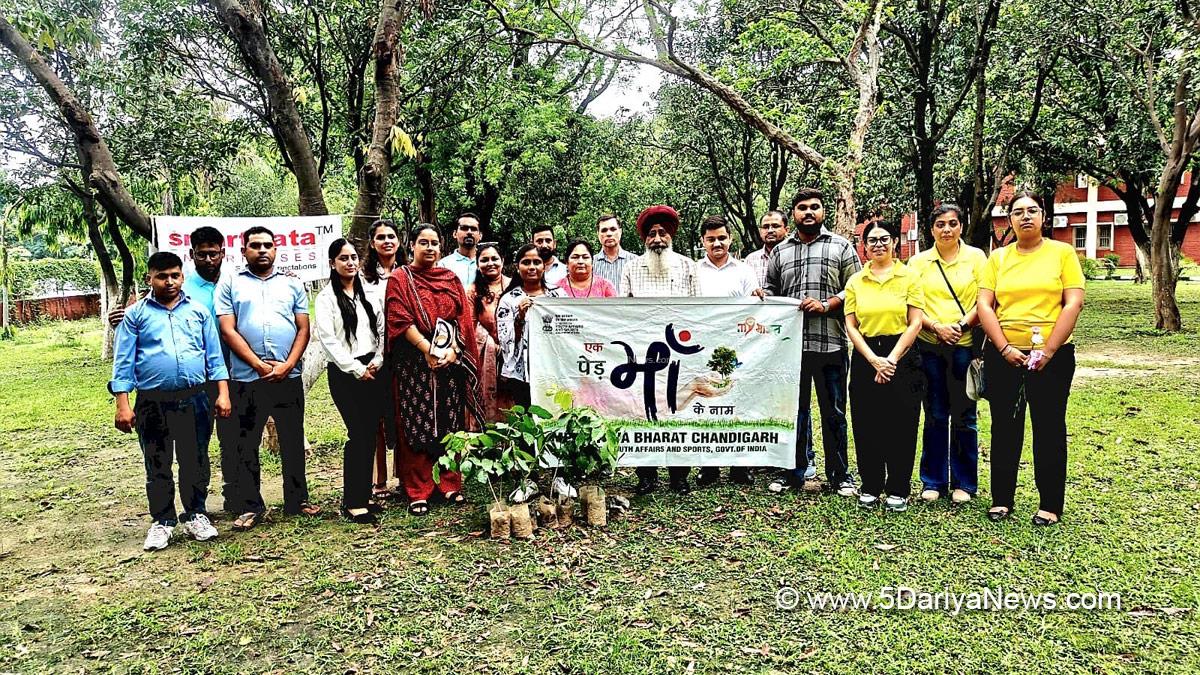 Tree Plantation, Forest Plantation, Plantation forestry, Tree Planting, Tree Plantation Drive, Plants Sapling, Tree Plantation Drive 2025, Mera Yuva Bharat, MY Bharat Chandigarh