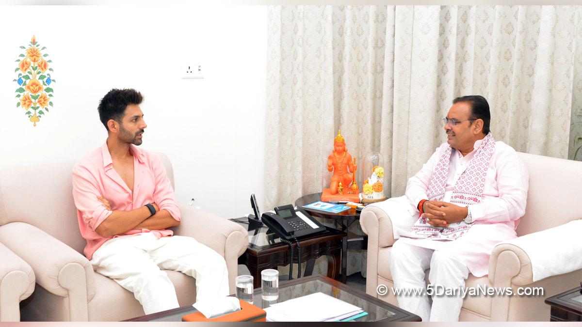 Kartik Aaryan, Bollywood, Entertainment, Mumbai, Actor, Cinema, Hindi Films, Movie, Mumbai News, Bhajan Lal Sharma, BhajanLal Sharma, BJP, Rajasthan, Bharatiya Janata Party, Chief Minister Of Rajasthan, Jaipur