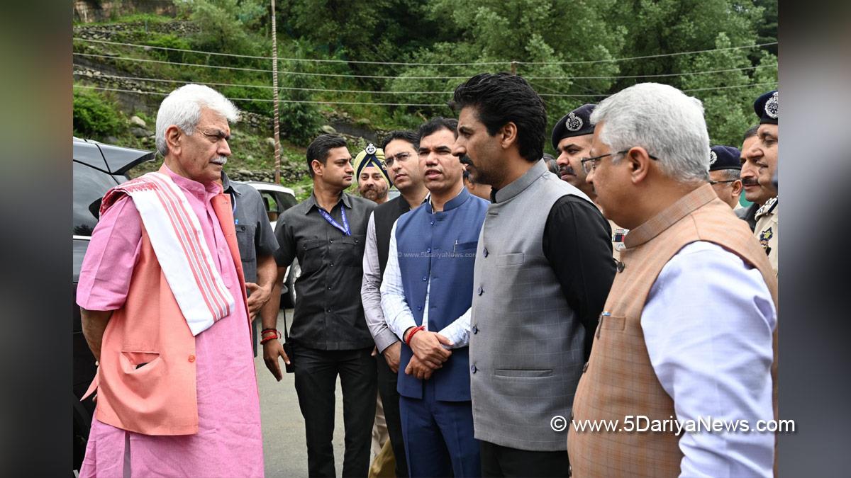 Manoj Sinha, Lieutenant Governor JK, Raj Bhavan, Jammu, Srinagar, Kashmir, Jammu And Kashmir, Syeed Fakhrudin Hamid, Anantnag, DC Anantnag, Deputy Commissioner Anantnag, S F Hamid, Vijay Kumar Bidhuri, Srinagar, DDC Kashmir, Divisional Commissioner Kashmir, Shri Amarnath Ji Yatra, Shri Amarnathji Yatra 2025, Amarnathji Yatra, Amarnathji Yatra 2025, Shri Amarnath Ji Pilgrimage, Shri Amarnathji Shrine Board, SASB, SANJY 2025