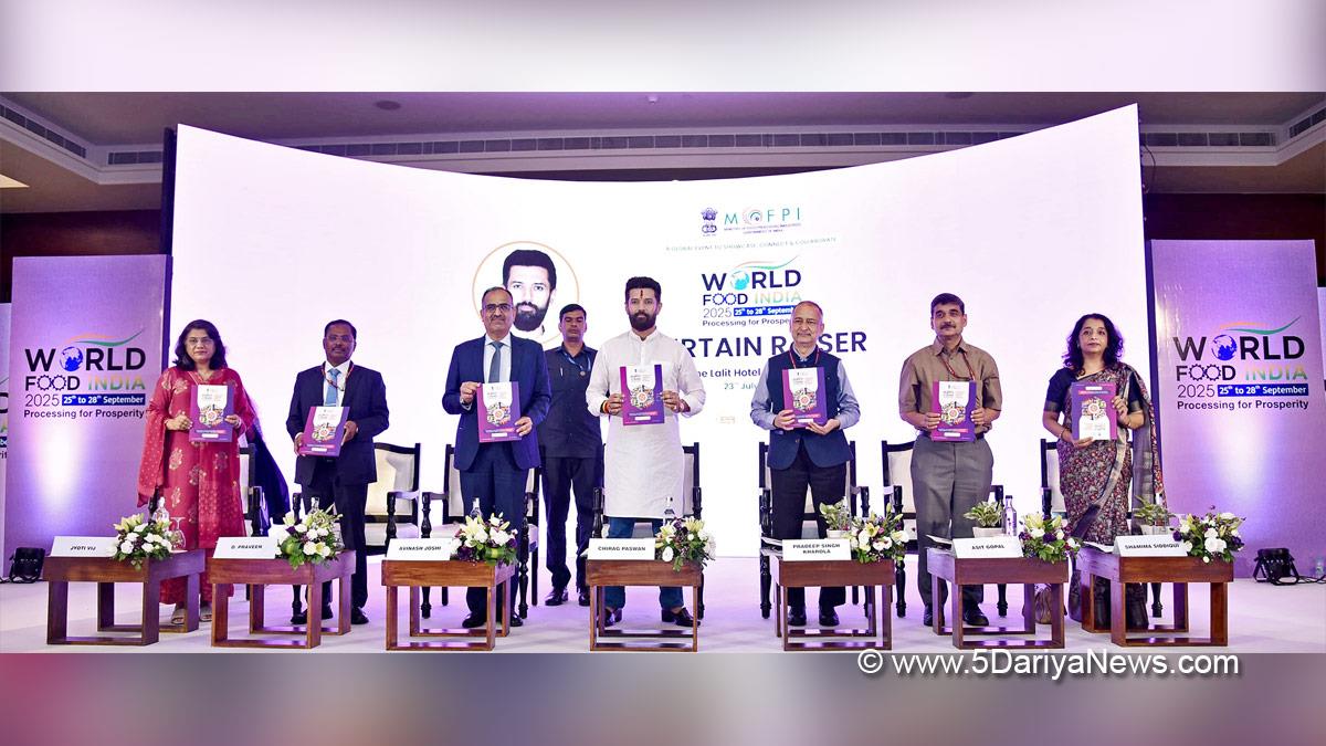 Chirag Paswan, Lok Janshakti Party, Bharatiya Janata Party, BJP, Ministry of Food Processing Industries, MoFPI, World Food India, World Food India 2025
