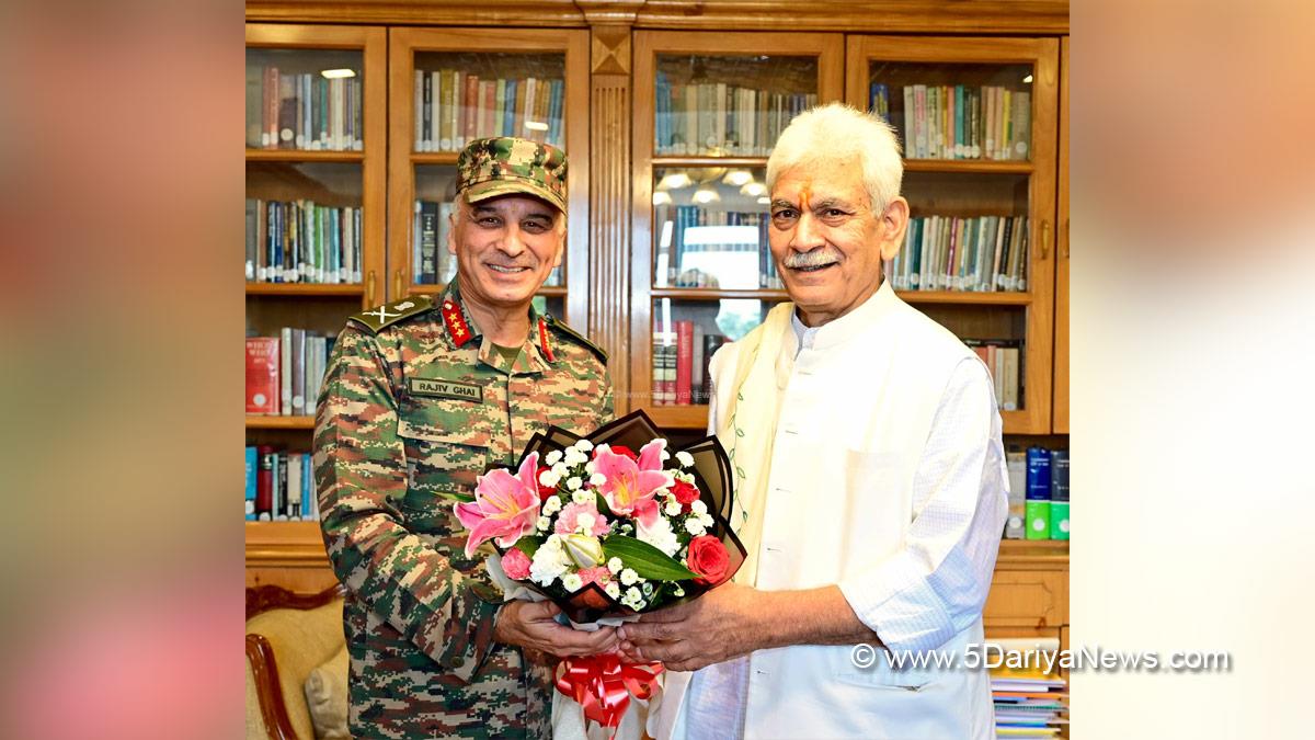 Manoj Sinha, Lieutenant Governor JK, Raj Bhavan, Jammu, Srinagar, Kashmir, Jammu And Kashmir, Lieutenant General Rajiv Ghai