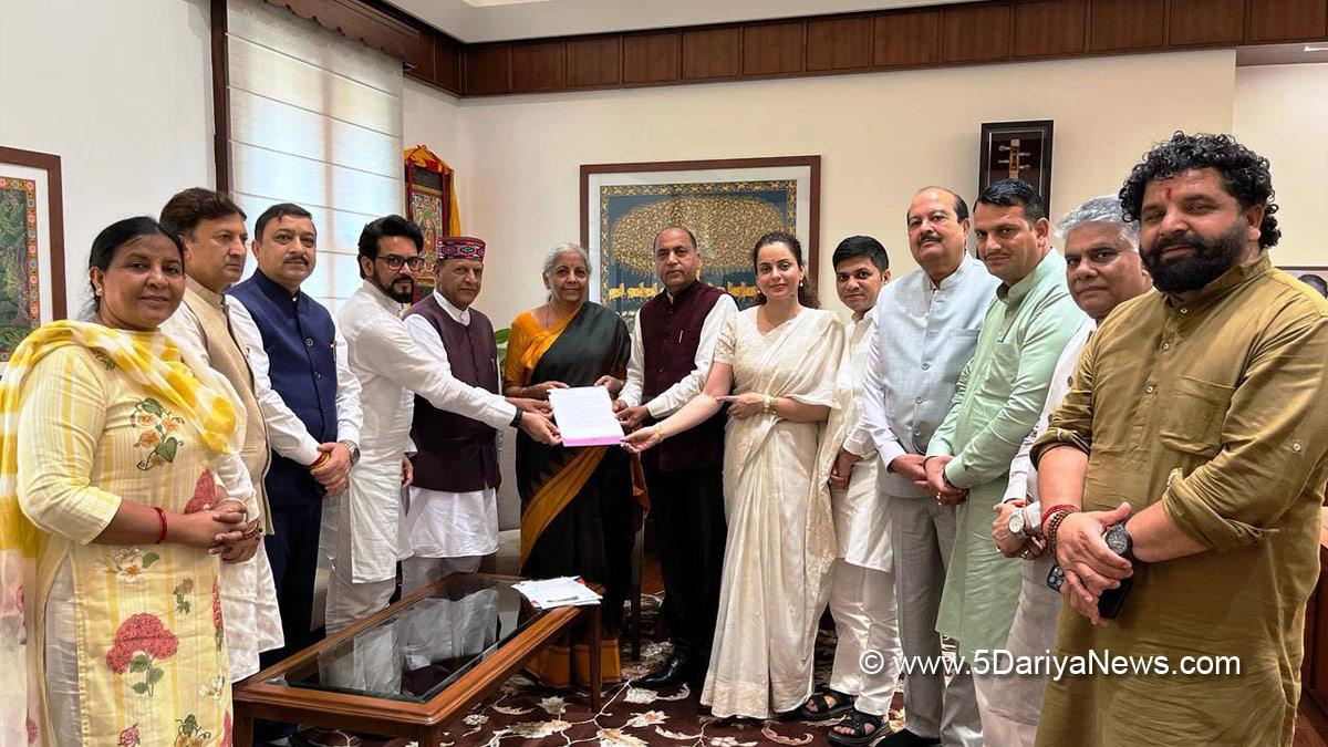 Jai Ram Thakur, Himachal Pradesh, Himachal, Bharatiya Janata Party, BJP, BJP Himachal, Shimla, BJP Himachal Pradesh, Nirmala Sitharaman, Anurag Thakur