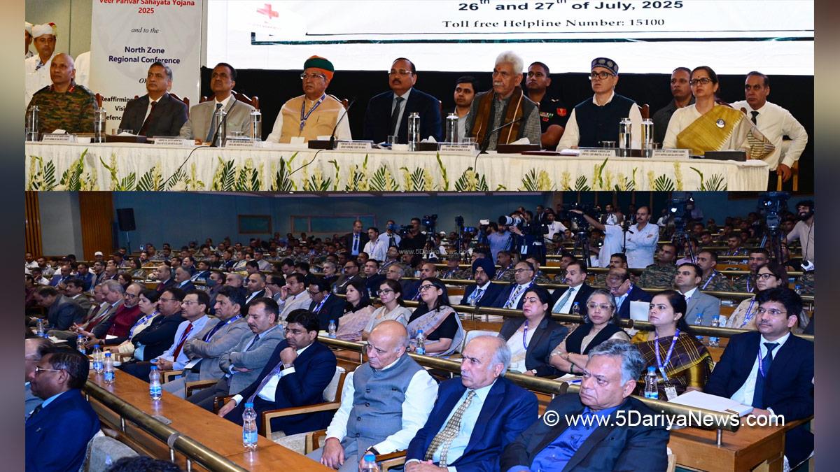 Omar Abdullah, Chief Minister of JK, Jammu and Kashmir National Conference, National Conference, Manoj Sinha, Lieutenant Governor JK, Raj Bhavan, Jammu, Srinagar, Kashmir, Jammu And Kashmir, Arjun Ram Meghwal, Bharatiya Janata Party, BJP, Ministry of Law and Justice, SKICC Srinagar, National Legal Services Authority, NALSA