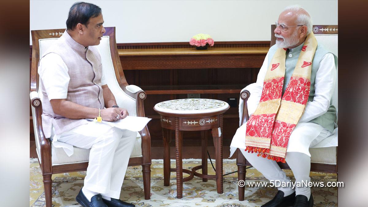Narendra Modi, Modi, BJP, Bharatiya Janata Party, Prime Minister of India, Prime Minister, Narendra Damodardas Modi, Himanta Biswa Sarma, Guwahati, Assam, Chief Minister of Assam, BJP Assam