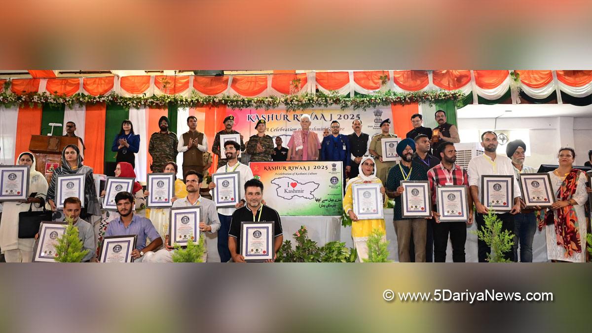 Manoj Sinha, Lieutenant Governor JK, Raj Bhavan, Jammu, Srinagar, Kashmir, Jammu And Kashmir, Minga Sherpa, Baramulla, DDC Baramulla, Deputy Commissioner Baramulla, District Administration Baramulla, Vijay Kumar Bidhuri, DDC Kashmir, Divisional Commissioner Kashmir, Kashur Riwaaj 2025