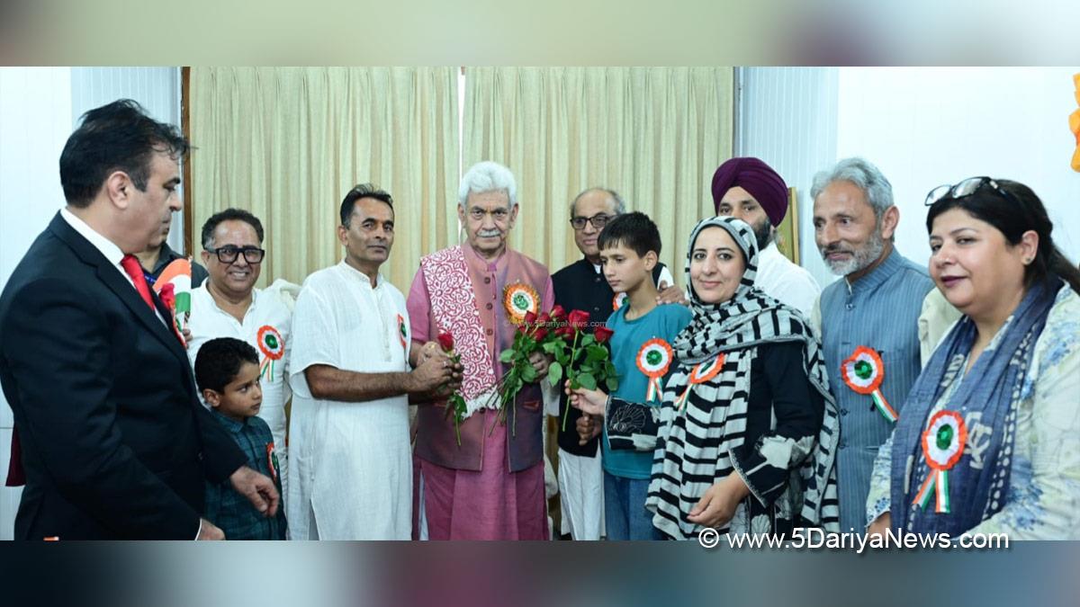 Manoj Sinha, Lieutenant Governor JK, Raj Bhavan, Jammu, Srinagar, Kashmir, Jammu And Kashmir, Gandhi Global Family