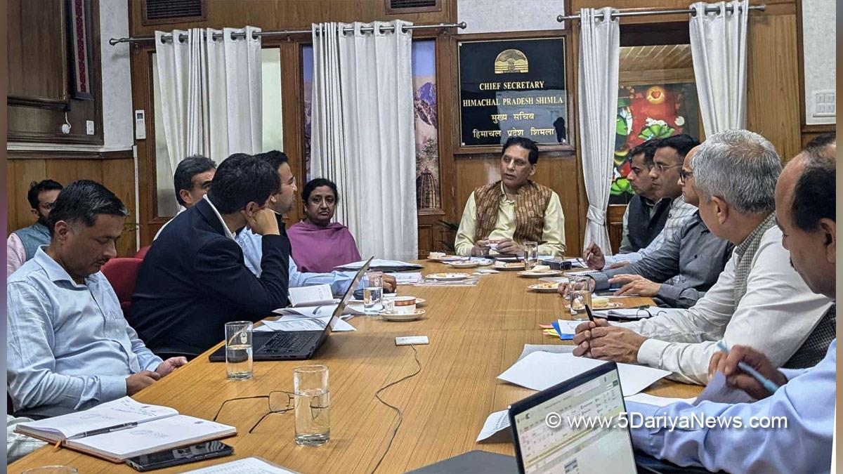 Chief Secretary Himachal Pradesh, Prabodh Saxena, Himachal Pradesh, Shimla, Chief Secretary Himachal