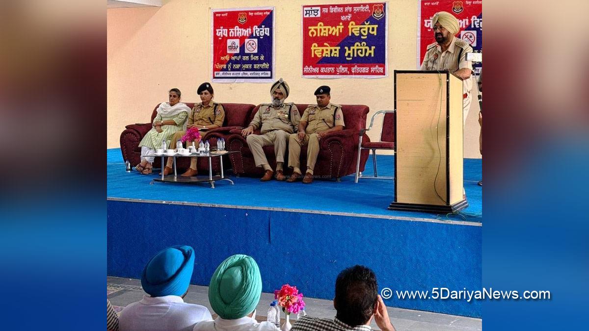 Harcharan Singh Bhullar, DIG Ropar Range, Police, Punjab Police, Anti Drug Mission, Drive Against Drugs, Comprehensive Action against Drug Abuse, CADA, Nasha Mukt Bharat Abhiyan, War Against Drugs, Yudh Nashian Virudh